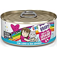 B.F.F. OMG Lots-O-Luck! Duck & Tuna Dinner in Gravy Wet Cat Food