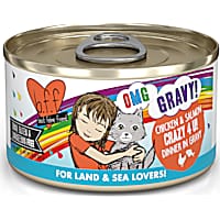 B.F.F. OMG Crazy 4 U! Chicken & Salmon Dinner in Gravy Wet Cat Food