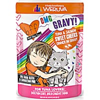 B.F.F. OMG Sweet Cheeks Tuna & Salmon Dinner in Gravy Wet Cat Food