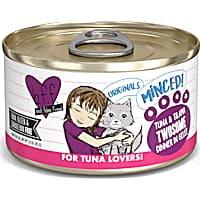 B.F.F. Minced Twosome Tuna & Tilapia Dinner in Gelee Wet Cat Food