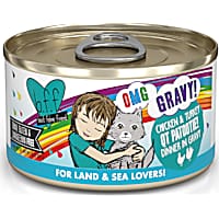 B.F.F. OMG QT Patootie! Chicken & Turkey Dinner in Gravy Wet Cat Food