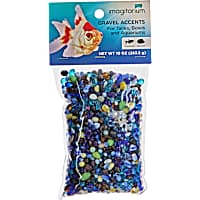 Imagitarium Blue Azure Pebble Glass Aquarium Gravel Accent Mix