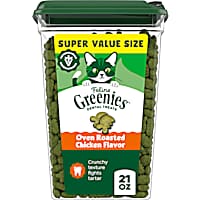 Greenies Feline Oven Roasted Chicken Flavor Adult Natural Dental Cat Treats