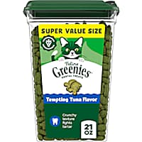 Greenies Feline Tempting Tuna Flavor Adult Natural Dental Cat Treats