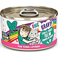 B.F.F. OMG Tell Me Tuna & Turkey Dinner in Gravy Wet Cat Food