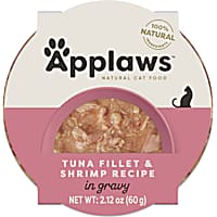 Applaws Natural Tuna Flakes with Shrimp in Gravy Wet Cat Food