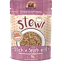 Weruva Stew! Stick a Spork In It Duck and Salmon Dinner in Gravy Wet Cat Food