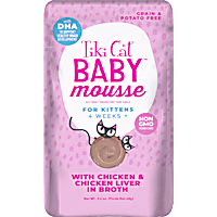 Tiki Cat Velvet Mousse Kitten Chicken Liver Wet Food