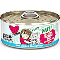 B.F.F. P.L.A.Y. Trickster Duck & Tuna Dinner in a Hydrating Puree Wet Cat Food