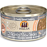 Weruva Stew! Goody Stew Shoes Chicken & Salmon Dinner in Gravy Wet Cat Food
