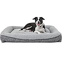Harmony Cozy Cottage Gray Lounger Dog Bed