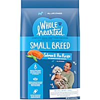 WholeHearted Grain Free Small Breed Salmon and Pea Recipe Dry Dog Food for All Life Stages