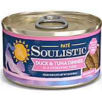 Soulistic Pate Duck & Tuna Dinner in a Hydrating Puree Wet Cat Food