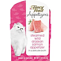 Fancy Feast Appetizers Steamed Wild Alaskan Salmon in Delicate Broth Wet Cat Food