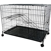 YML 2 Level Black Small Animal Cage
