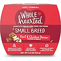 WholeHearted Grain Free Small Breed Beef and Chicken Dinner Adult Wet Dog Food