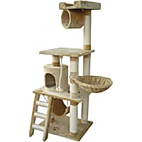 Kitty Mansions Boston Beige Cat Tree