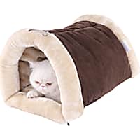 Armarkat Hideaway Multi-use Cat Bed in Brown and Beige