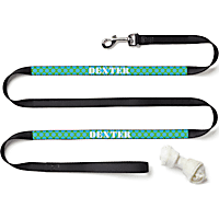 Custom Personalization Solutions Personalized Blue Polka Dot Dog Leash