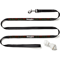 Custom Personalization Solutions Personalized Plaid Dog Leash