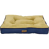 Dallas Manufacturing Denim Gusset Wine Piping Dog Bed