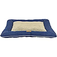 Dallas Manufacturing Denim Pillow Blue Piping Dog Bed
