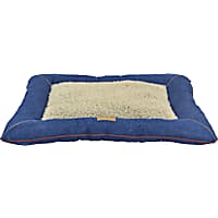 Dallas Manufacturing Denim Pillow Wine Piping Dog Bed
