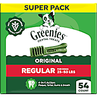 Greenies Original Regular Size Flavor Adult Natural Dental Dog Treats