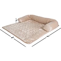 PETMAKER Furniture Protector Pet Cover with Shredded Memory Foam in Beige for Dogs