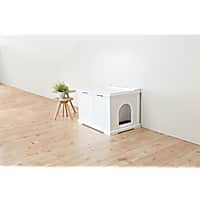 TRIXIE Wooden Pet House White Litter Box