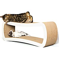 PetFusion Jumbo White Cat Scratcher Lounge
