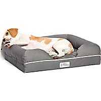 PetFusion Ultimate Orthopedic Memory Foam Gray Dog Bed & Lounge