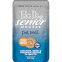Tiki Dog Senior Mousse Chicken, Beef & Pumpkin Wet Dog Food