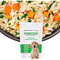 JustFoodForDogs Do-It-Yourself Chicken and White Rice Dog Food Nutrients