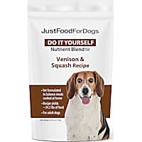 JustFoodForDogs Do-It-Yourself Venison and Squash Canister Dog Food Nutrients