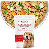 JustFoodForDogs Do-It-Yourself Beef and Russet Potato Dog Food Nutrients