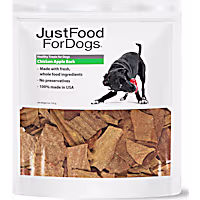 JustFoodForDogs Snacks Chicken Apple Bark Dog Treats