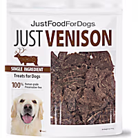 JustFoodForDogs Snacks Venison Cap Steak Dog Treats