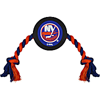 Pets First New York Islanders Hockey Puck Toy for Dogs