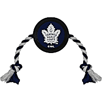 Pets First Toronto Maple Leafs Hockey Puck Toy for Dogs
