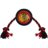 Pets First Chicago Blackhawks Hockey Puck Toy for Dogs