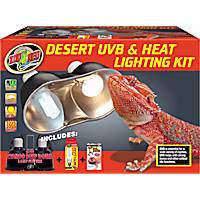 Zoo Med Desert UVB & Heat Lighting Dual Kit