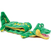 Outward Hound Mega Squeaks Long Body Gator Plush Dog Toy