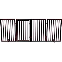 TRIXIE Dog Barrier Four Panel Brown Gate