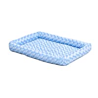 Midwest Quiet Time Bolster Blue Dog Bed