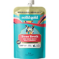 Solid Gold Beef Bone Broth with Turmeric Topper Real Bone Broth with Collagen Wet Dog Food
