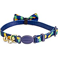Bond & Co. Navy Pineapple Print Breakaway Bow Tie Cat Collar