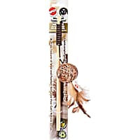 Spot Naturals Wool Ball with Feathers Teaser Wand Cat Toy