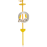 EveryYay Stretch Your Legs Trusty Tether Tie-Out Cable with Dome Stake, For Dogs up to 150 lbs.