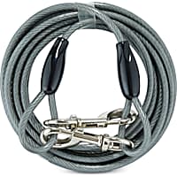 Dog Tie Out Cable for Dogs Outside Up to 125/250lbs,10/20/30/50FT